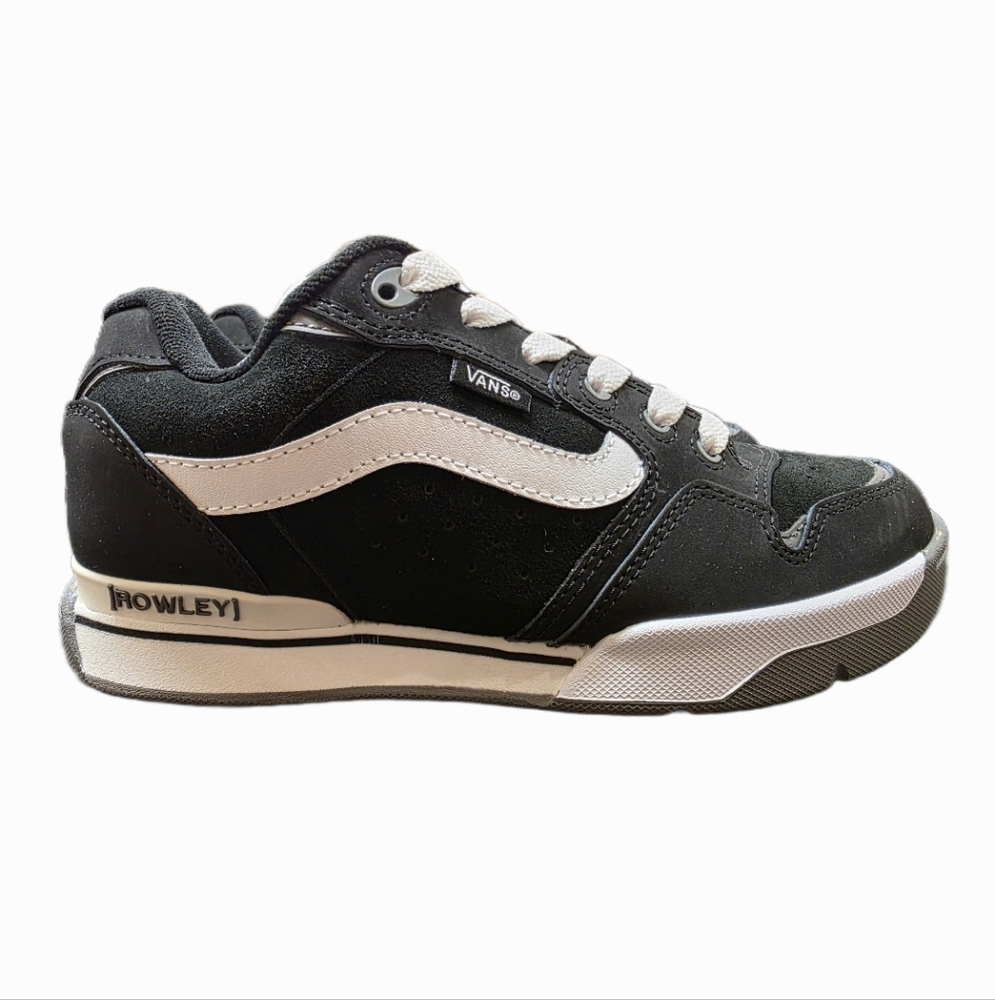 Rowley Xlt Vans Classic Black and White Skate Shoes - Picture 4 of 8